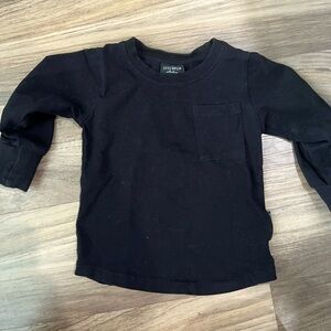 Little Bipsy black pocket-t long sleeve 12-18m